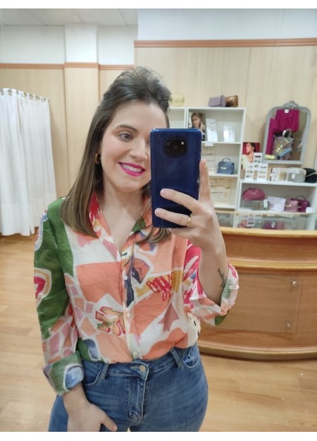 CAMISA SANDY SALMÓN
