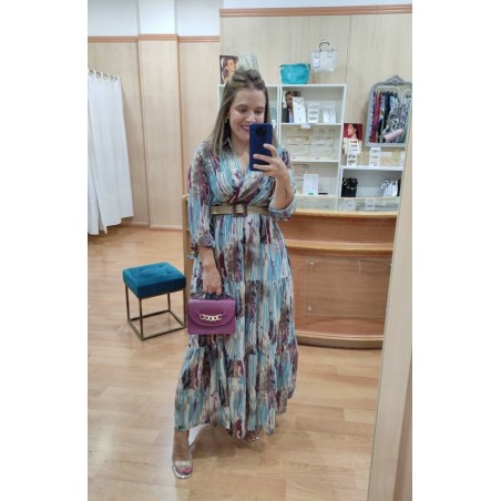 VESTIDO TURQUESA