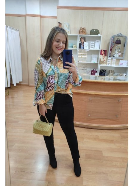 CAMISA MOSAICO ANIMAL PRINT