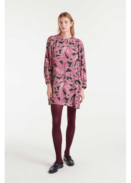 VESTIDO CORTO ESTAMPADO