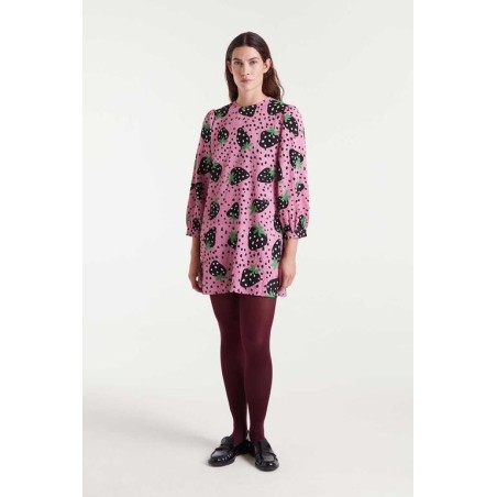 VESTIDO CORTO ESTAMPADO FRESAS