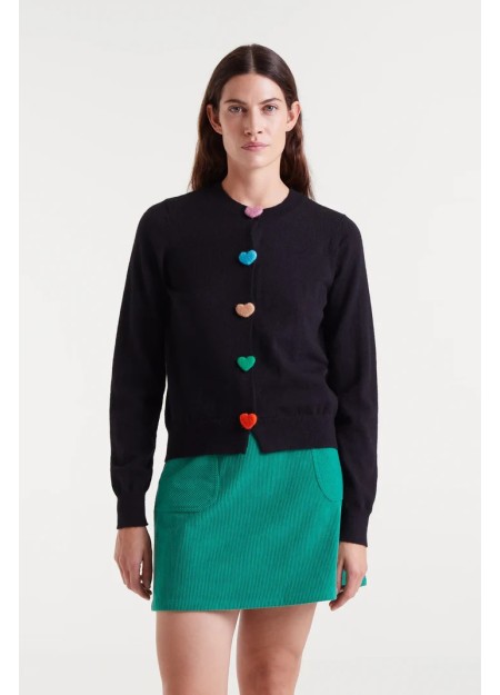 CARDIGAN PUNTO NEGRO